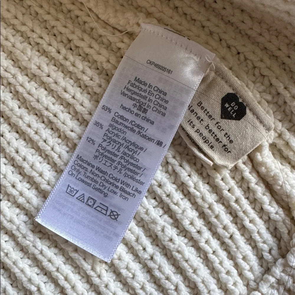 Madewell Shirttail Cardigan Sweater in Cream
